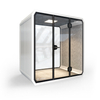 Professional E0 Grade Eco Friendly Friendproof Booth 30 ± 5db تخفيض الضوضاء لاستوديو البودكاست مع نظام التهوية