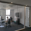 Panoramic View Modern Workspace Division System