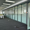 Office Office Glass Wall Partition System Eco Friendly Design Quick Assembly Framed Plassid