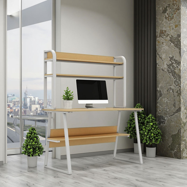 طاولة دراسة الخشب الحجم المخصص للمساحة OEM Saving Descelflesh Desk for Small Apartments