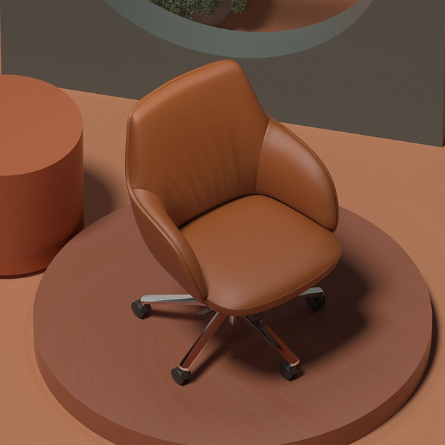 خيارات الألوان المخصصة OEM/ODM Management Brown Leather Executive Chairs للبيئات المهنية