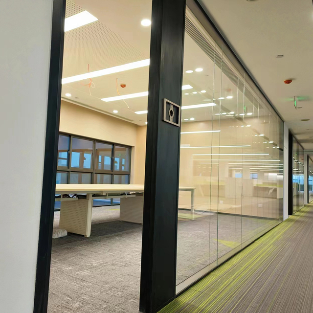 Panoramic View Modern Workspace Division System